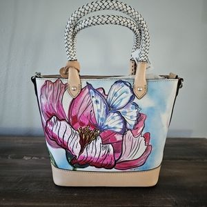NWT Brighton "Odette - Enchanted Garden" Floral Purse